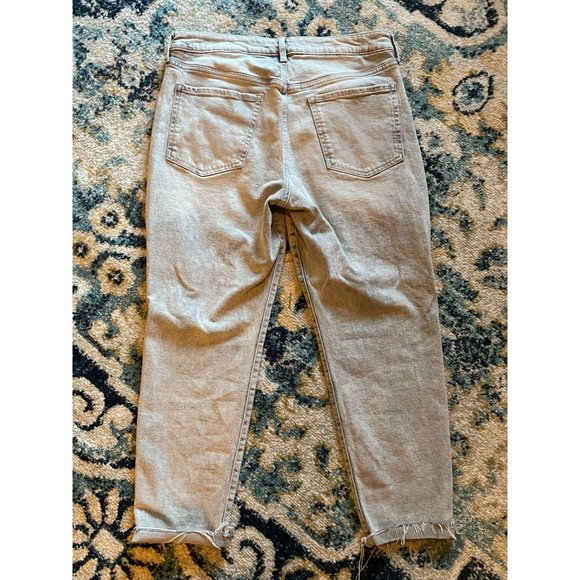 Old Navy Secret-Slim pockets OG straight sz 14 acid wash gray button fly jeans - Picture 3 of 7